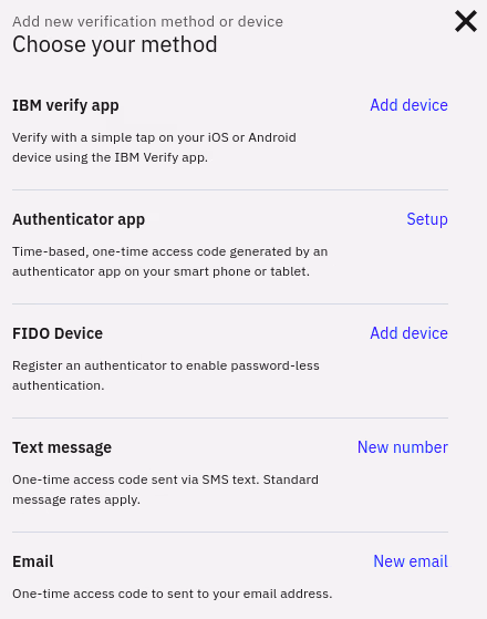 2FA options in Cloud Identity